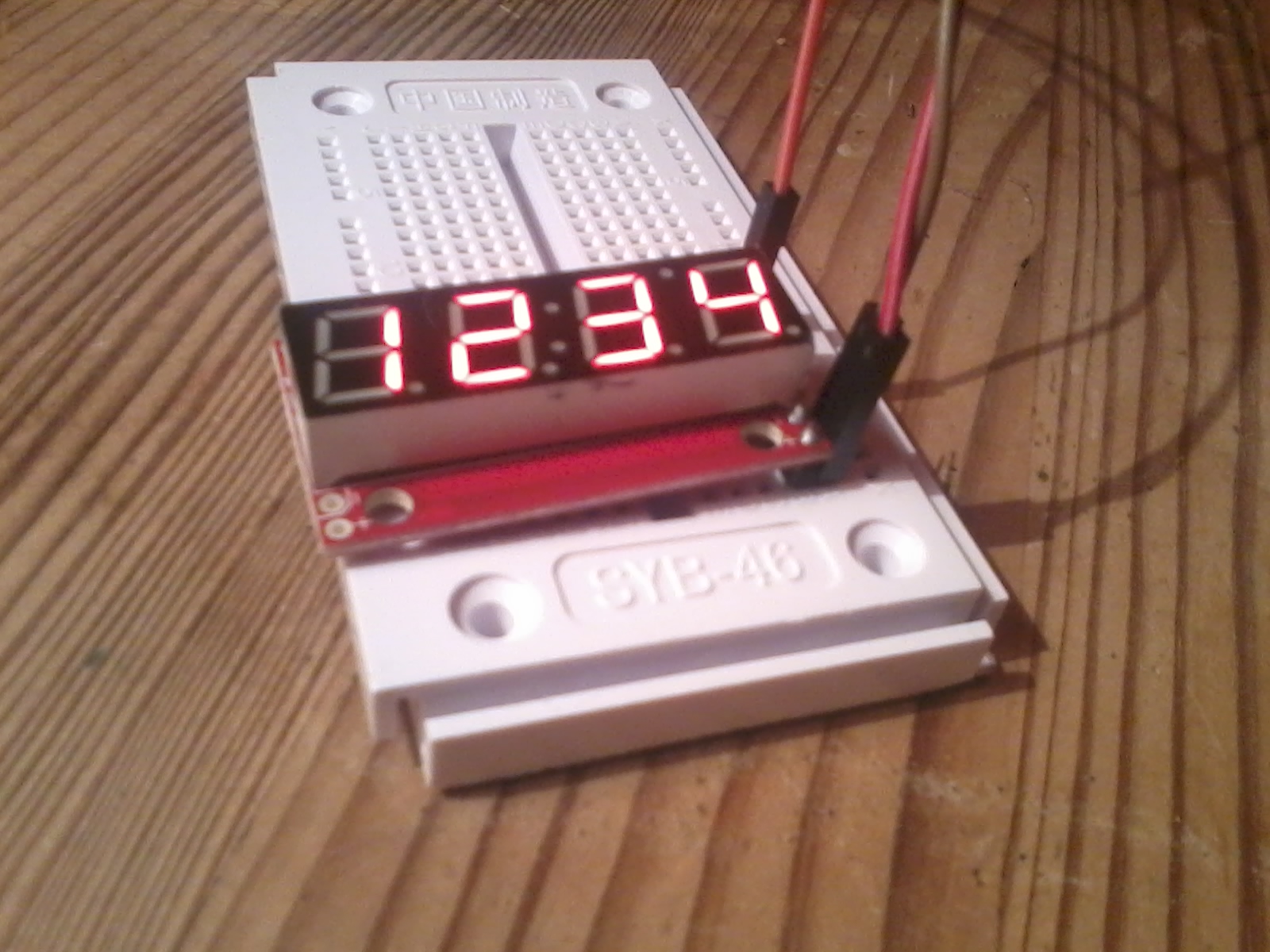 7-segment display prototype